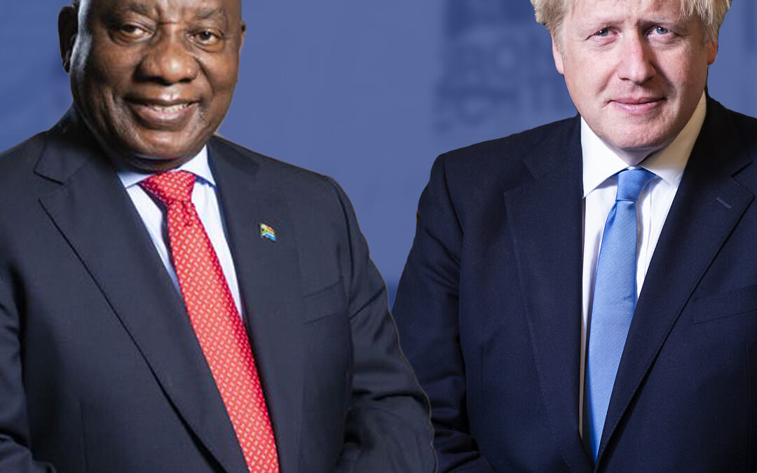 Prime Minister Boris Johnson met President Ramaphosa of South Africa at G7 summit in Cornwall