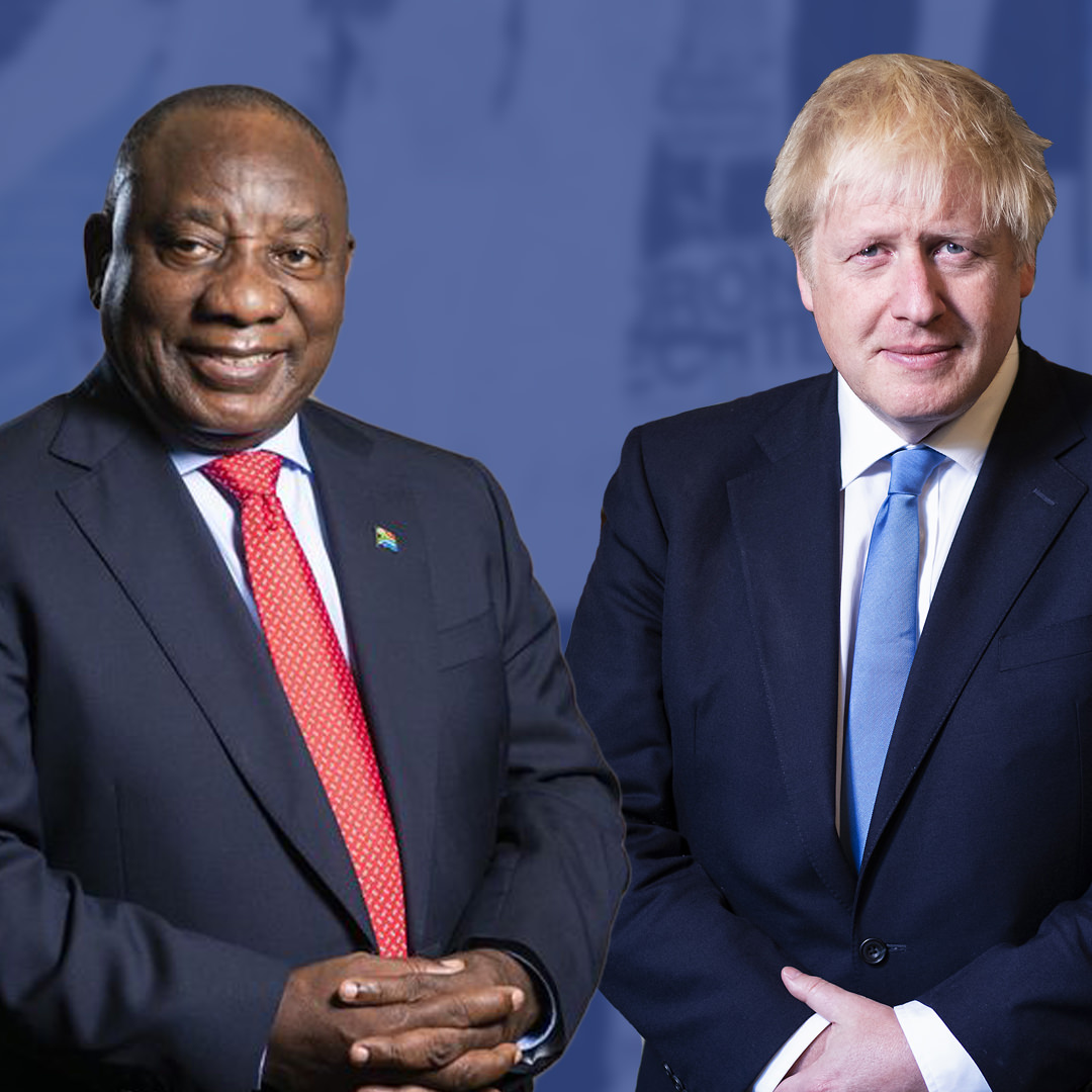 Prime Minister Boris Johnson met President Ramaphosa of South Africa at G7 summit in Cornwall