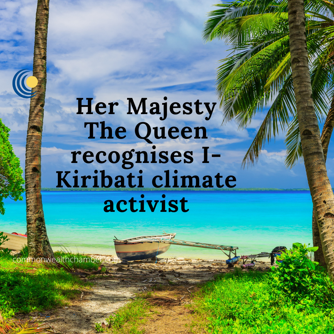 Her Majesty The Queen Recognises I-Kiribati climate activist with Commonwealth points of light award