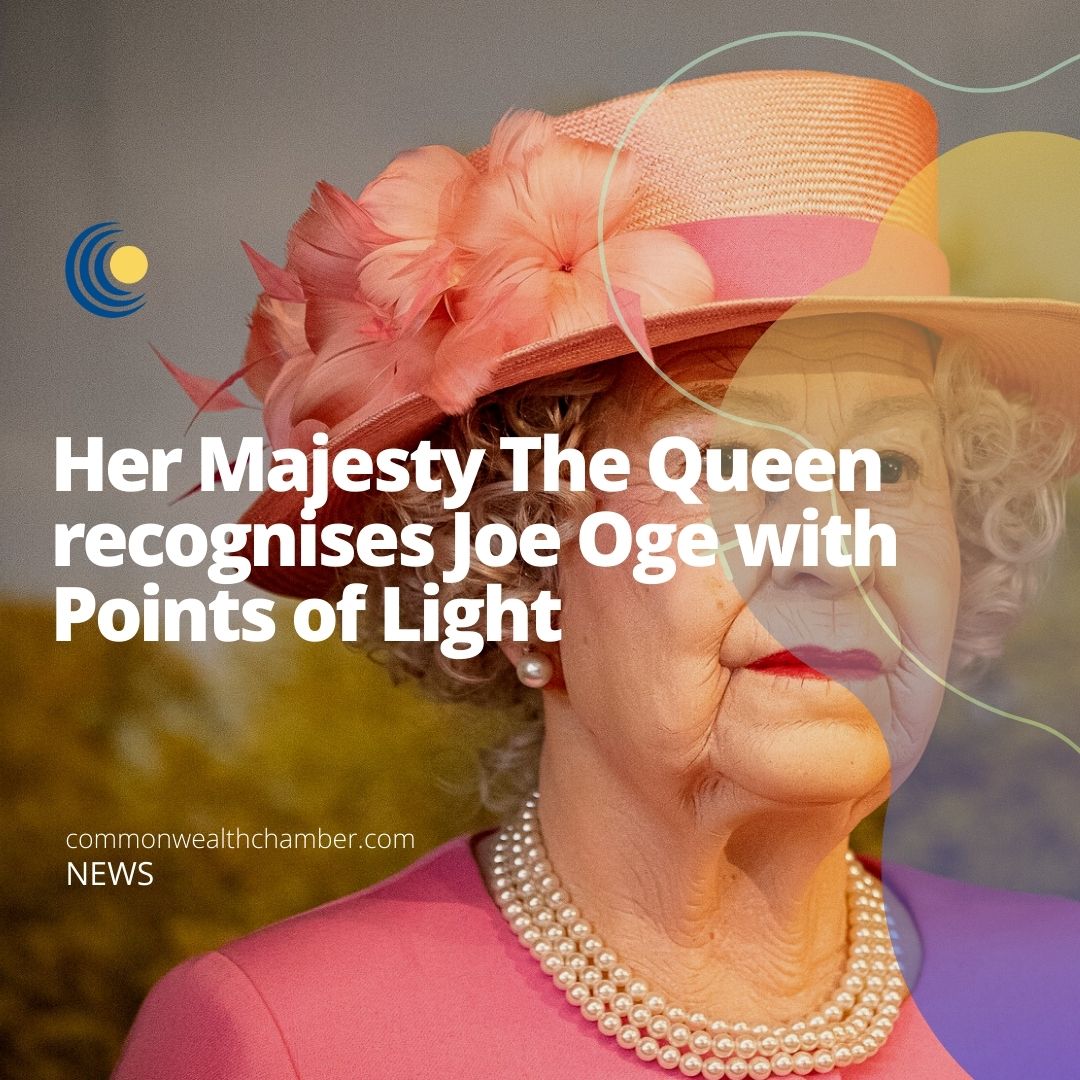 Her Majesty The Queen recognises Joe Oge with Points of Light