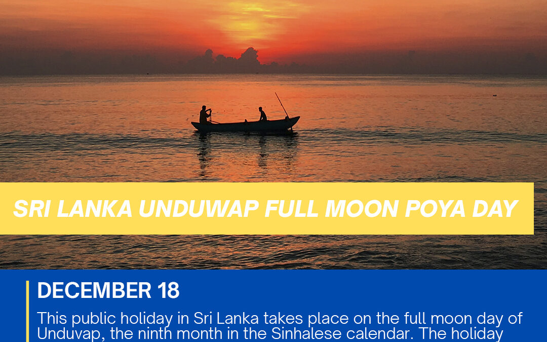 Sri Lanka Unduwap Full Moon Poya Day
