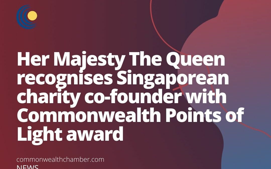 Her Majesty The Queen recognises Singaporean charity co-founder with Commonwealth Points of Light award
