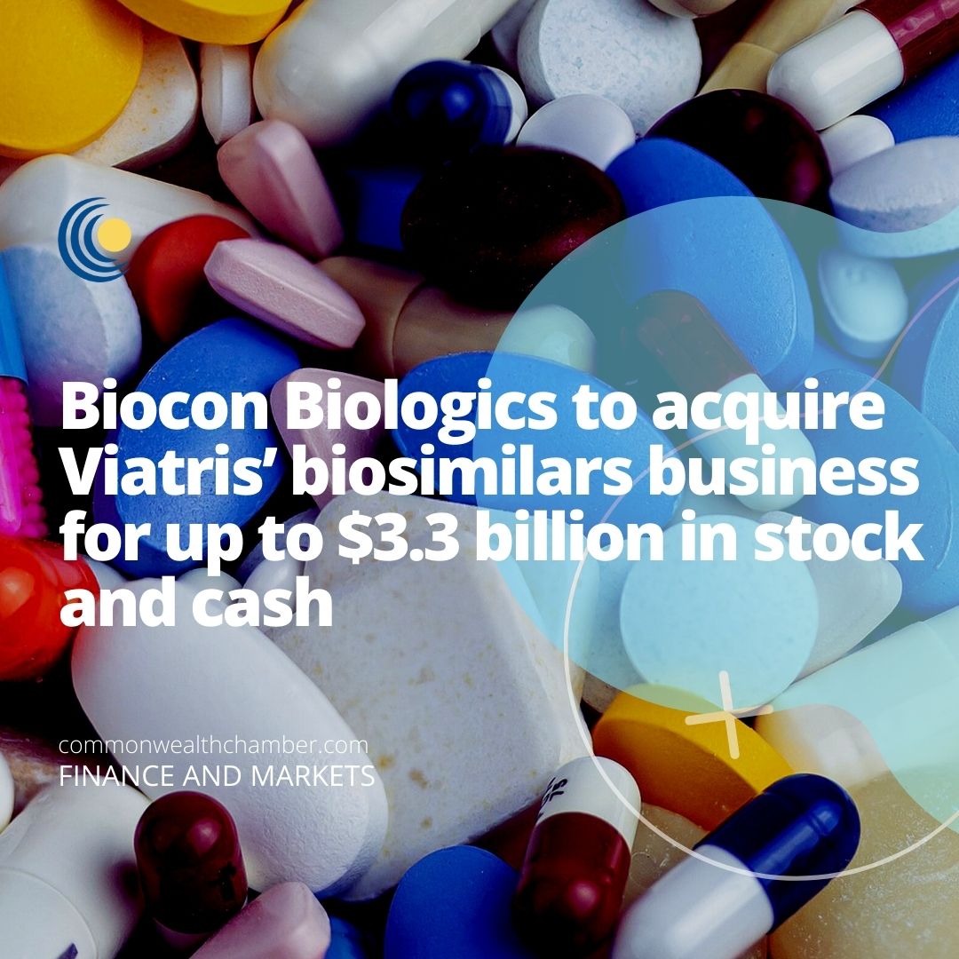 Biocon Biologics to acquire Viatris’ biosimilars business for up to $3.3 billion in stock and cash