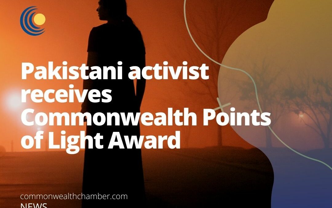 Pakistani activist receives Commonwealth Points of Light Award