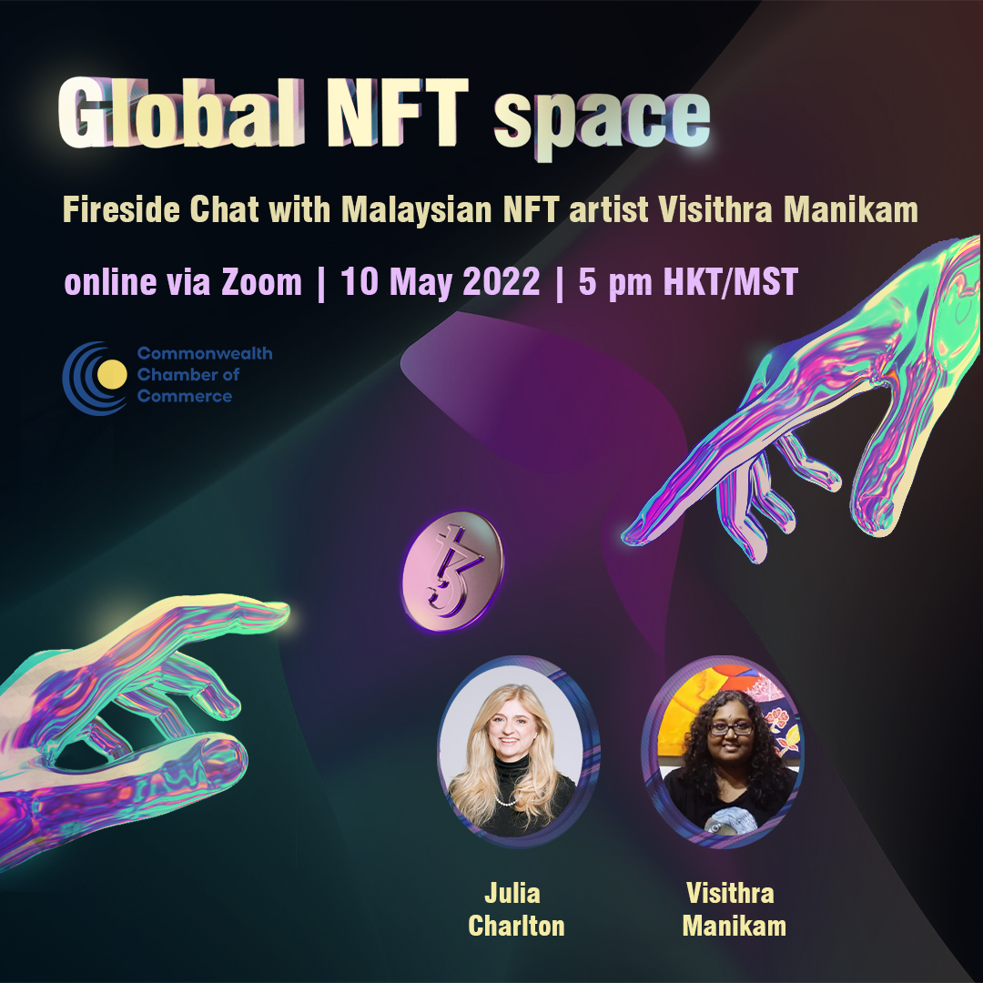 Join the fireside chat with Malaysian NFT artist Visithra Manikam