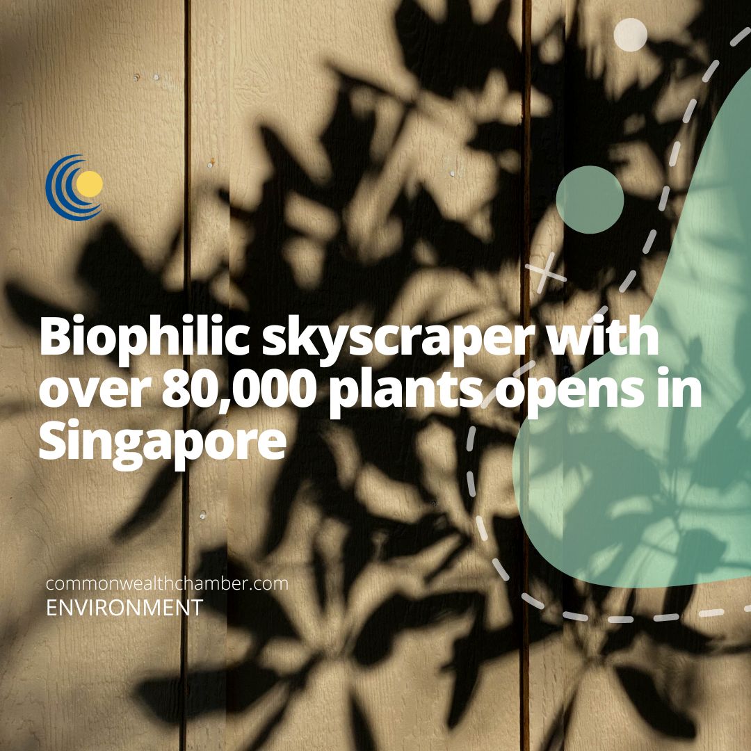 Biophilic skyscraper with over 80,000 plants opens in Singapore