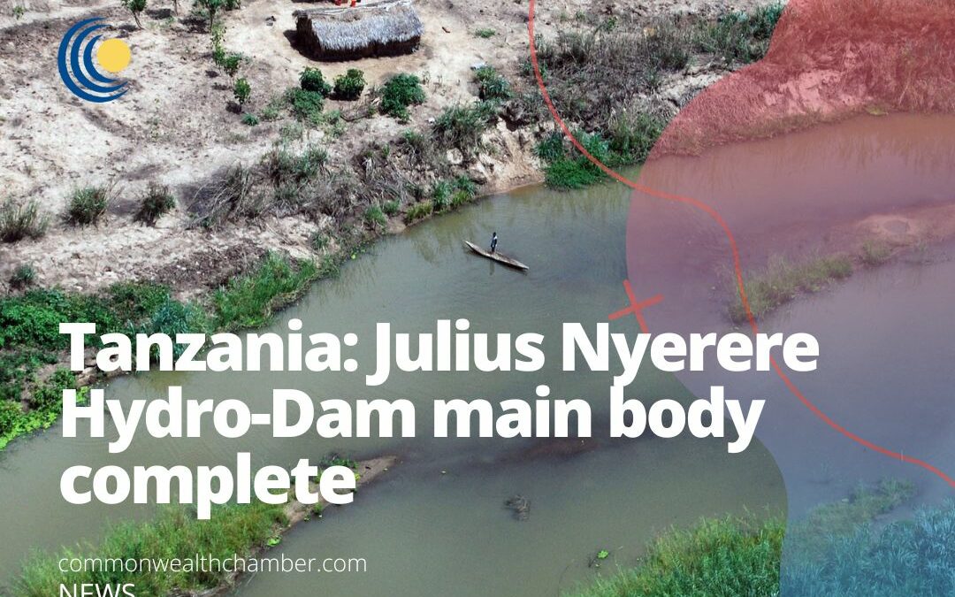 Tanzania Julius Nyerere Hydro-Dam main body complete