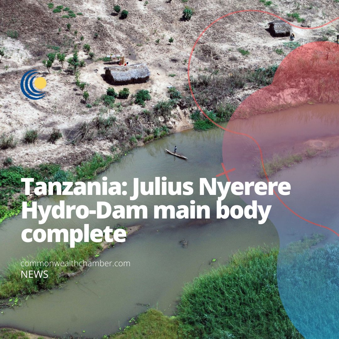 Tanzania Julius Nyerere Hydro-Dam main body complete