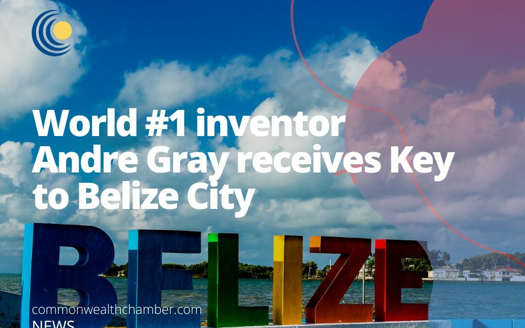 World #1 inventor Andre Gray receives Key to Belize City