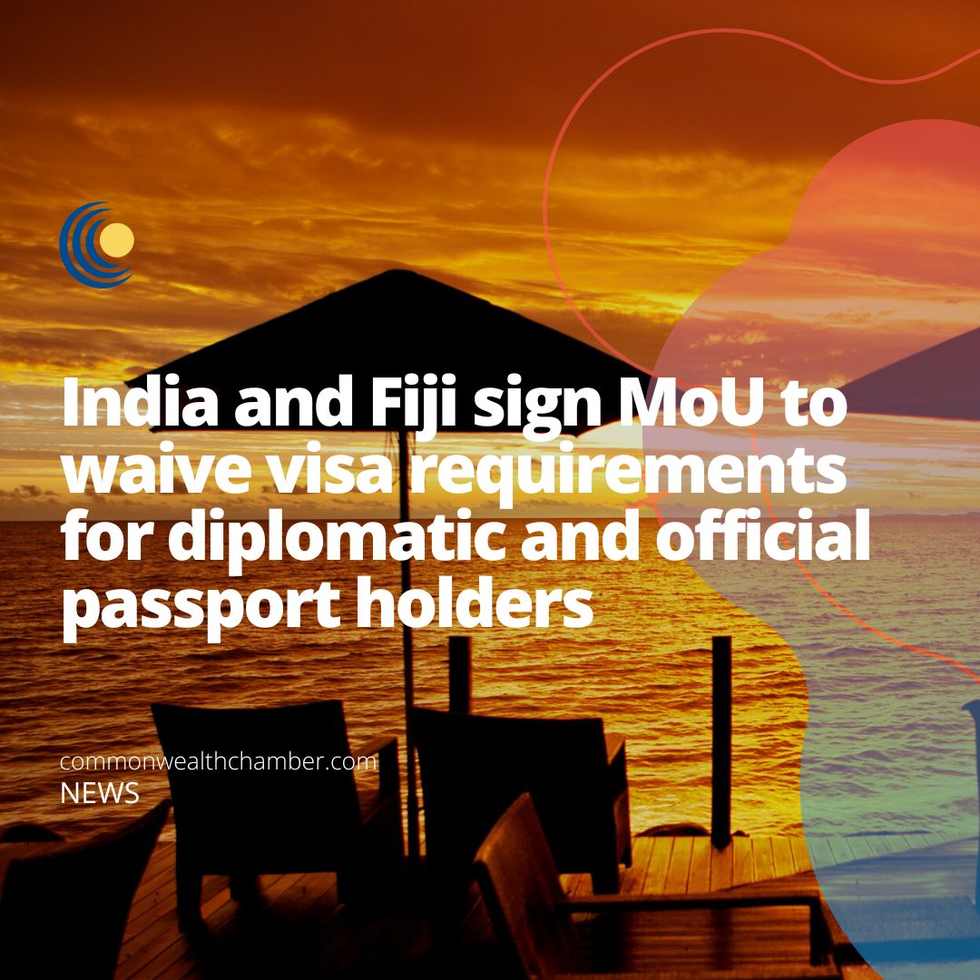 India and Fiji sign MoU to waive visa requirements for diplomatic and official passport holders