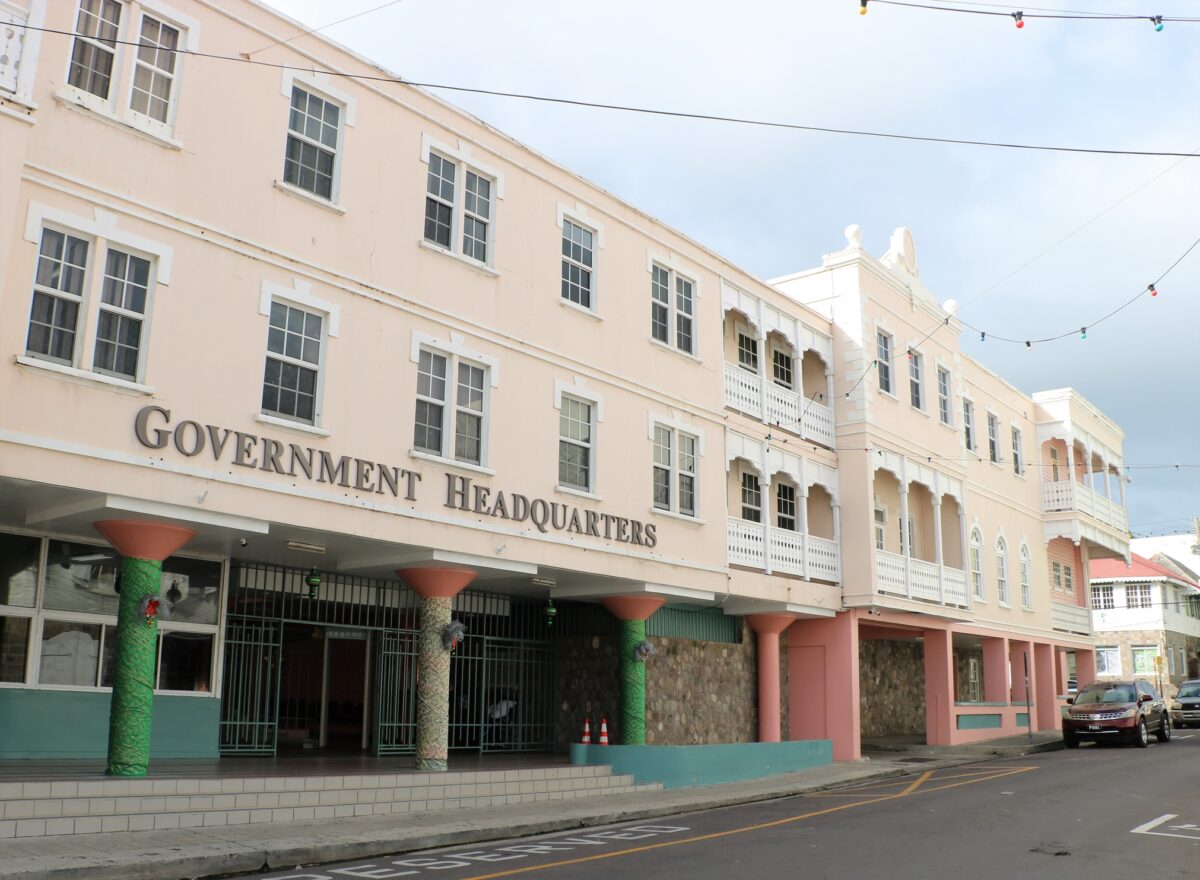 Government Headquarters building in Basseterre