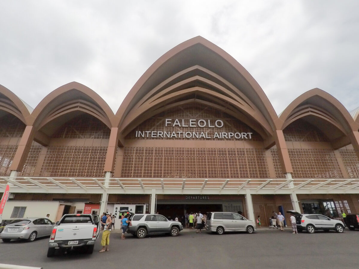 Apia Faleolo international airport in Samoa