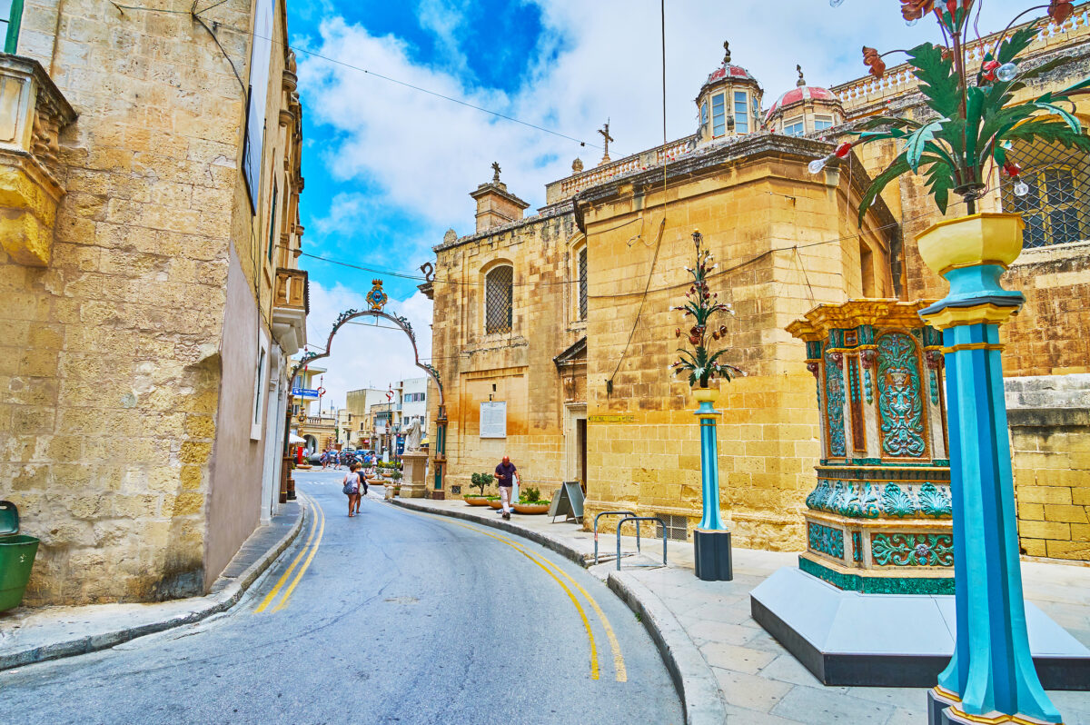 Historical College street, Rabat, Malta