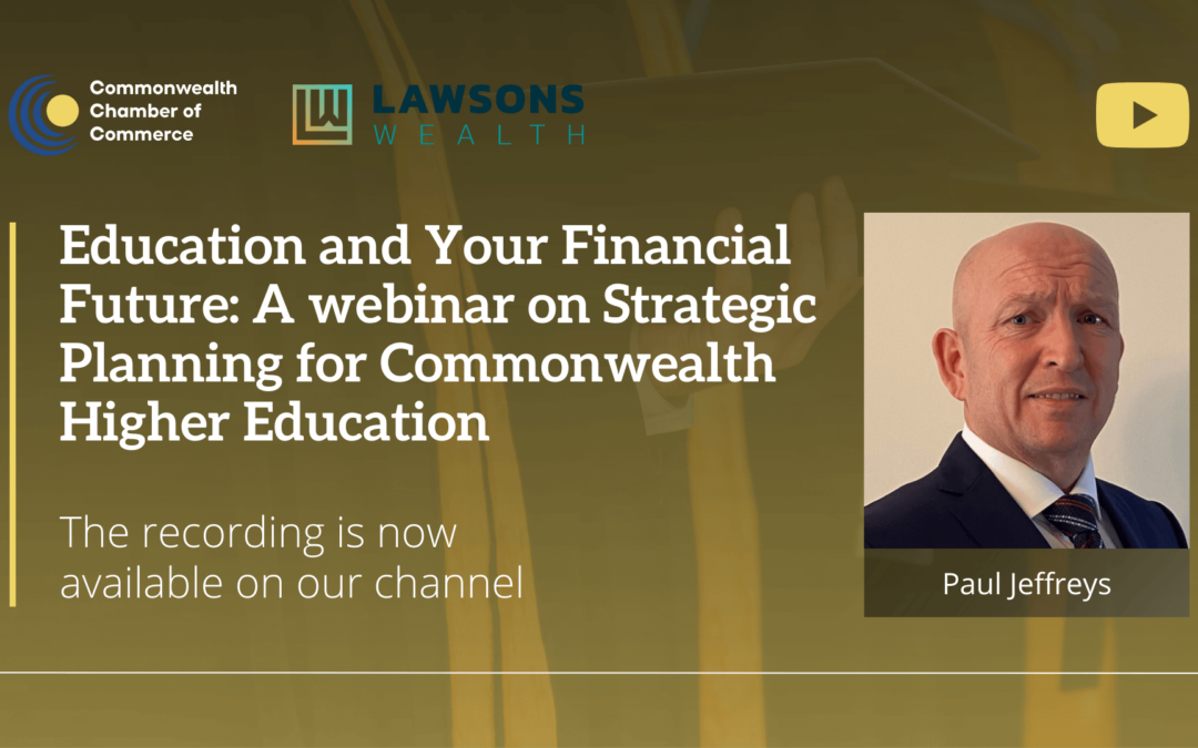 Webinar Recording | Education and Your Financial Future: A Webinar on Strategic Planning for Commonwealth Higher Education