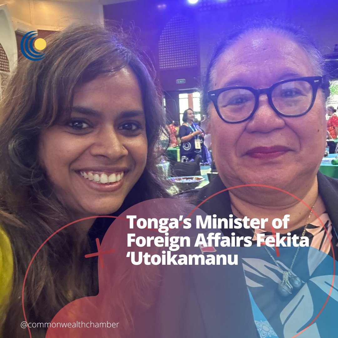 Commonwealth Chamber of Commerce’s Ankita Yadav meets Tonga’s Minister of Foreign Affairs and Samoa’s Deputy Prime Minister at CHOGM 2024