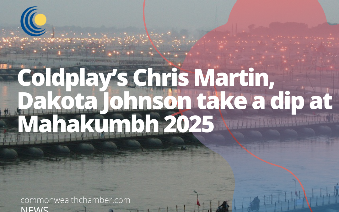 Coldplay’s Chris Martin, Dakota Johnson take a dip at Mahakumbh 2025