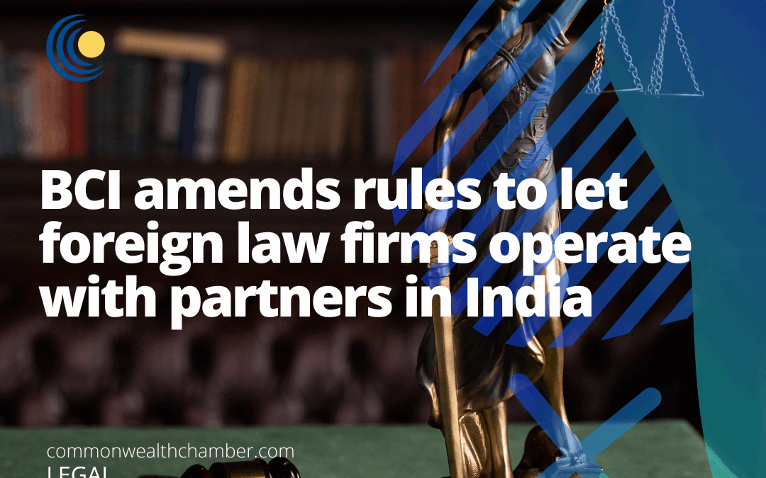 BCI amends rules to let foreign law firms operate with partners in India